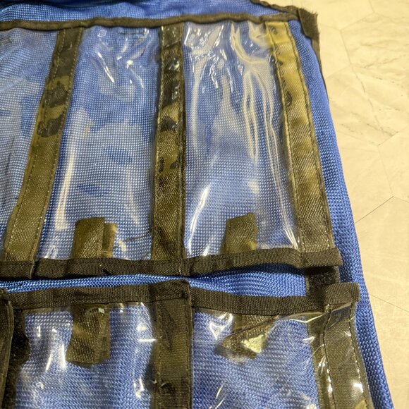 Large Tackle Bag for Fishing Lures, etc. Carry /Storage, 9 Pockets, 29” x 18” - Picture 3 of 7